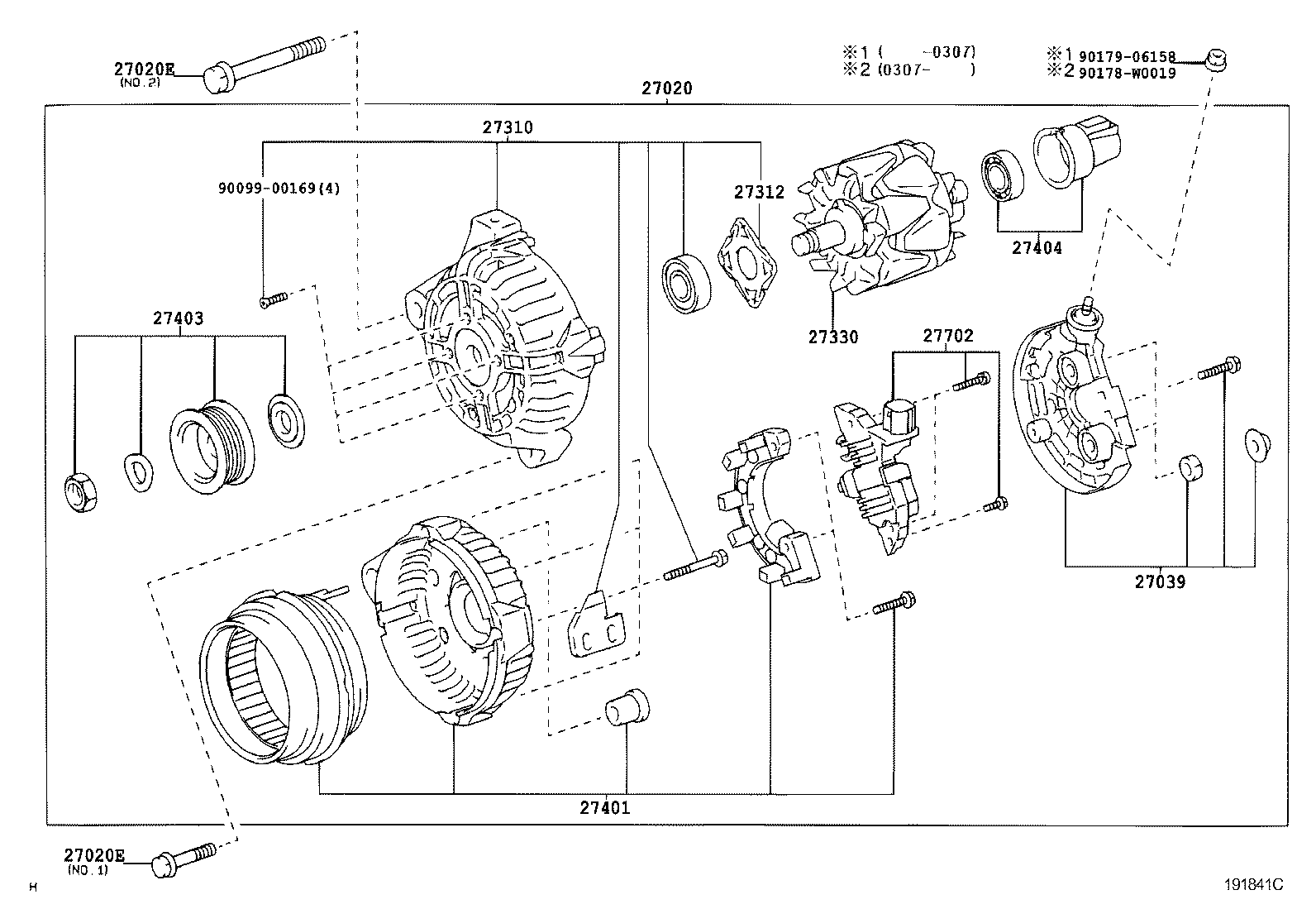 TOYOTA 27060-0H070 - Generator / Alternator parts5.com