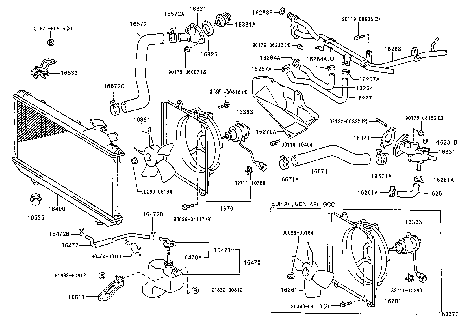 TOYOTA 96761-24017 - Wasserpumpe + Zahnriemensatz parts5.com