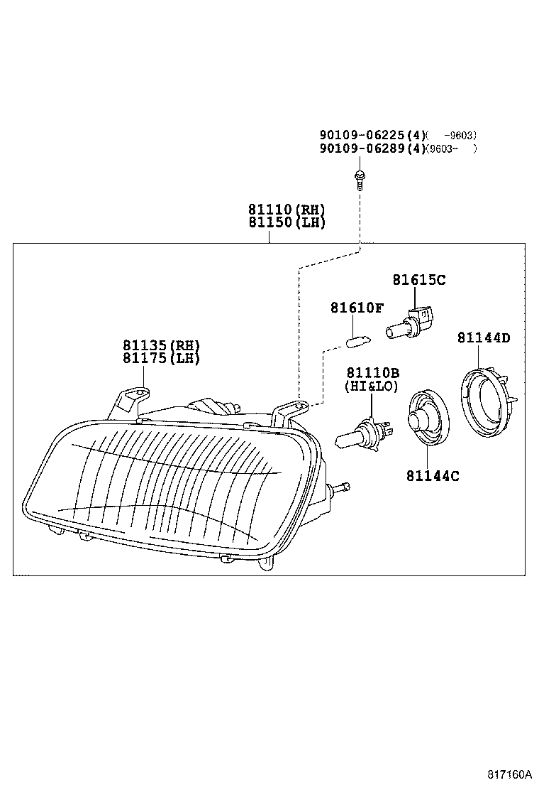 TOYOTA 90981-22003 - Glühlampe, Nebelscheinwerfer parts5.com