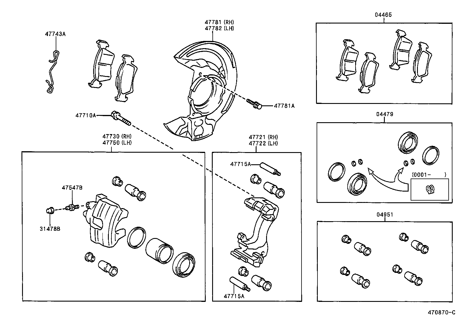 TOYOTA 4775009011 - Brake Caliper parts5.com