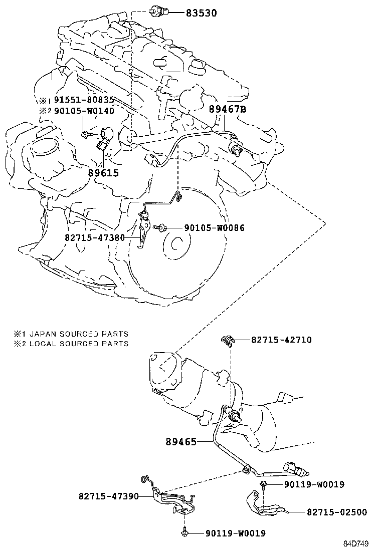 TOYOTA 89465-02380 - Lambda sonda parts5.com