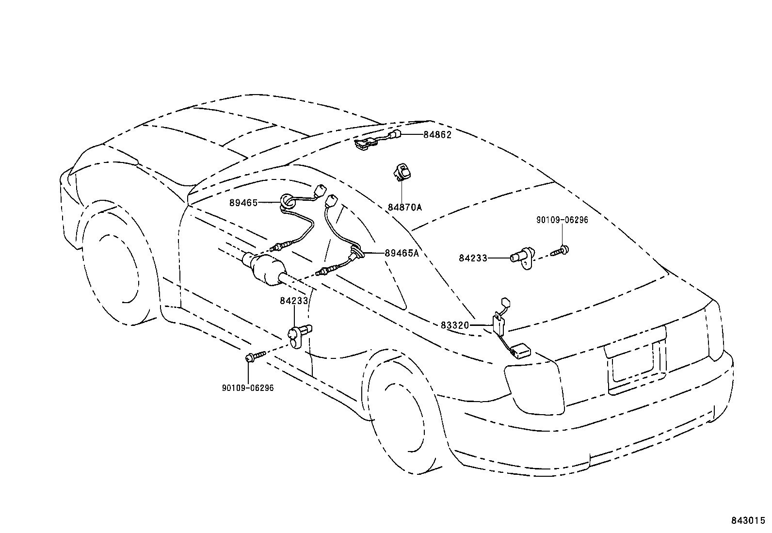 TOYOTA 89465 20710 - Ламбда-сонда parts5.com