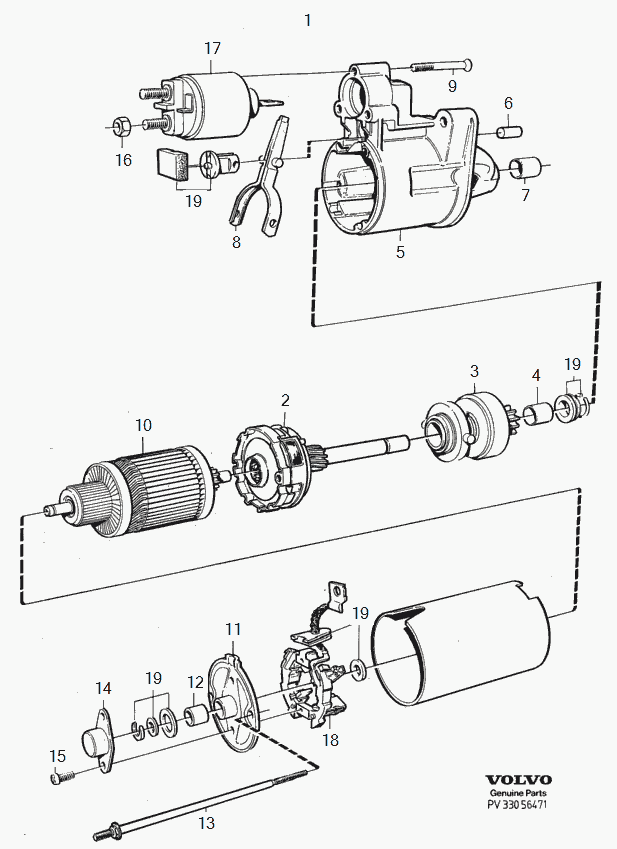 Volvo 3544825 - Ritzel, Starter parts5.com