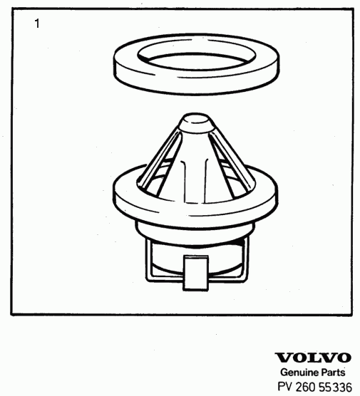 Volvo 271664 - Termostat,lichid racire parts5.com