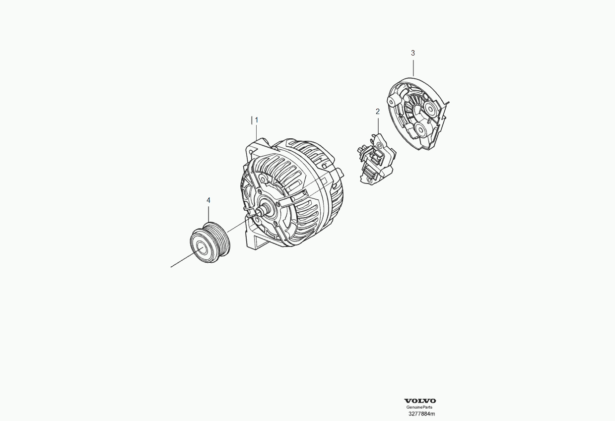 Volvo 36012358 - Generátor parts5.com