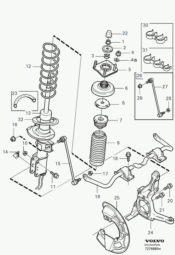 Volvo 30639285 - Spring Cap parts5.com