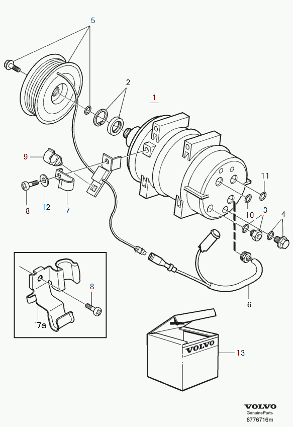 Volvo 8 602 621 - Compresor, climatizare parts5.com