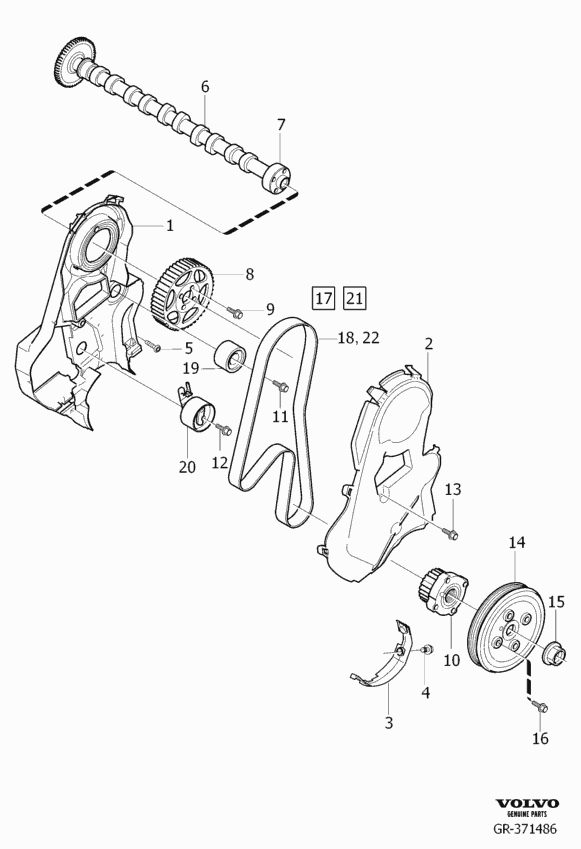 Volvo 8 692 561 - Seade / juhtrull,hammasrihm parts5.com