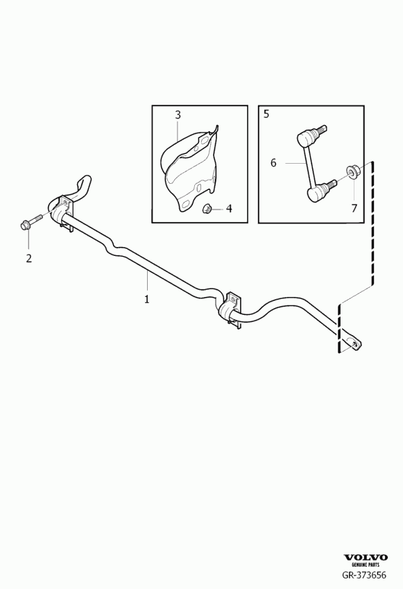 Volvo 31201603 - Rod / Strut, stabiliser parts5.com