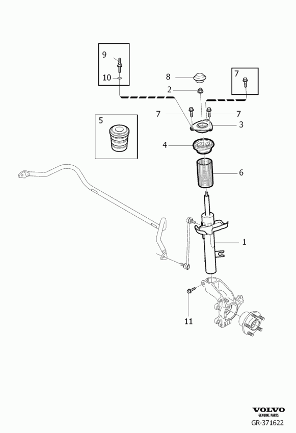 Volvo 31277596 - Amortizer parts5.com