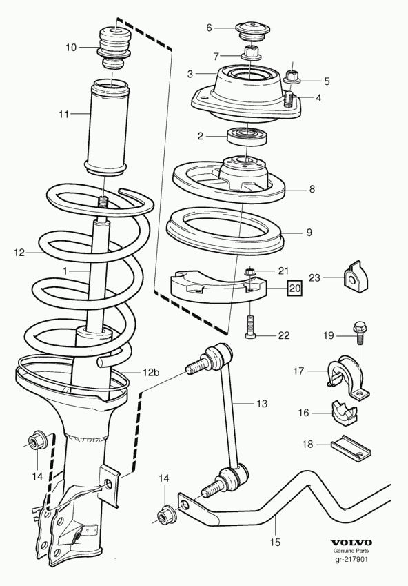 Volvo 30875399 - Valivé ložisko, ložisko pružné vzpěry parts5.com