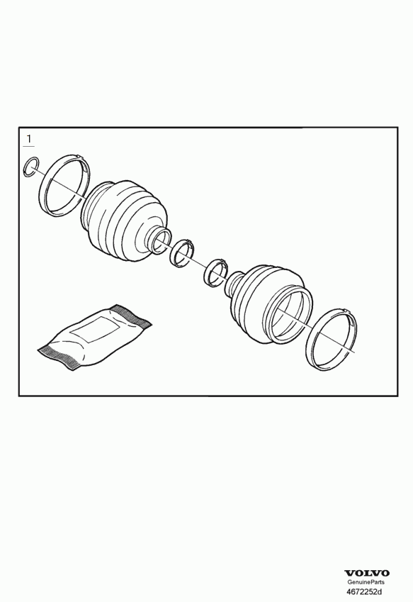 Volvo 31256224 - Körük, tahrik mili parts5.com