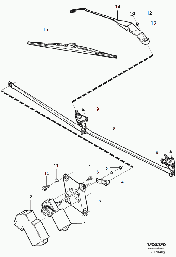 Volvo 30850294 - Wiper Linkage parts5.com