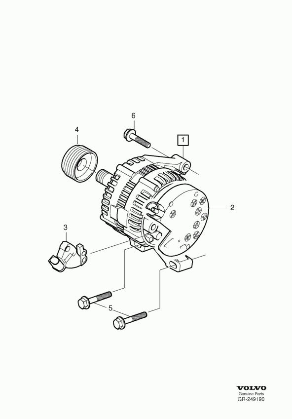 Volvo 30667682 - Hihnapyörä, laturi parts5.com