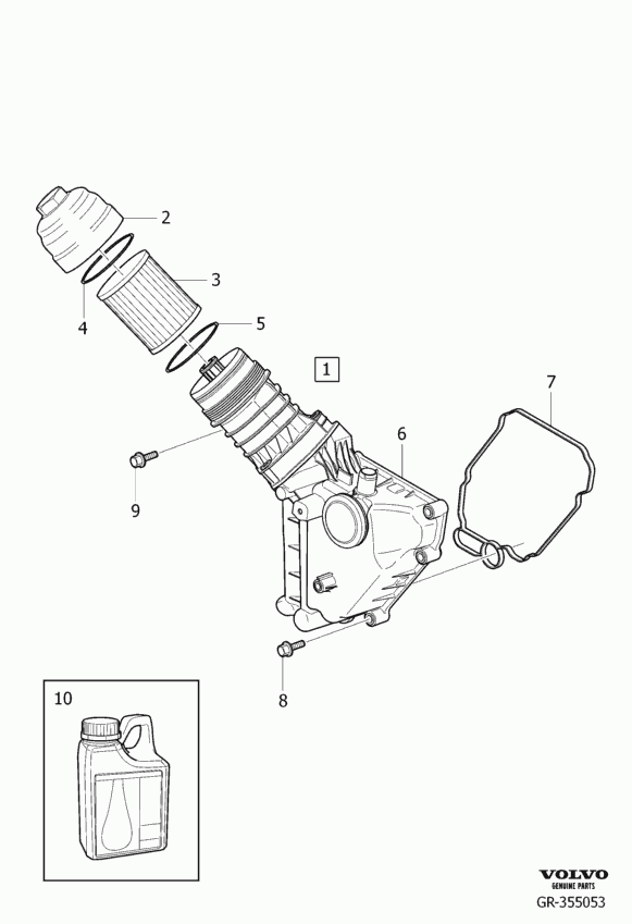 Volvo 30788490 - Oljni filter parts5.com