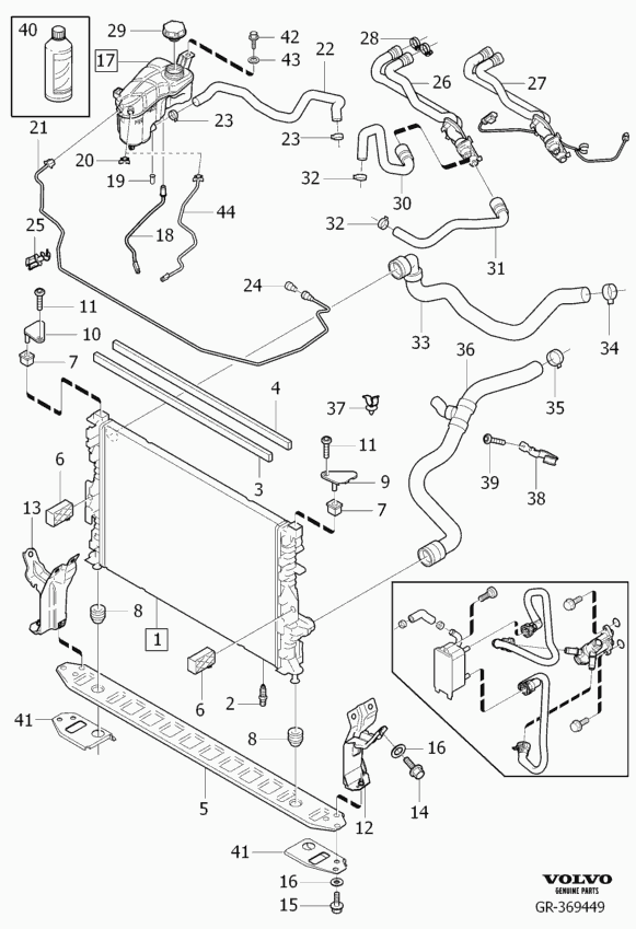 Volvo 31368361 - Jäähdytin,moottorin jäähdytys parts5.com