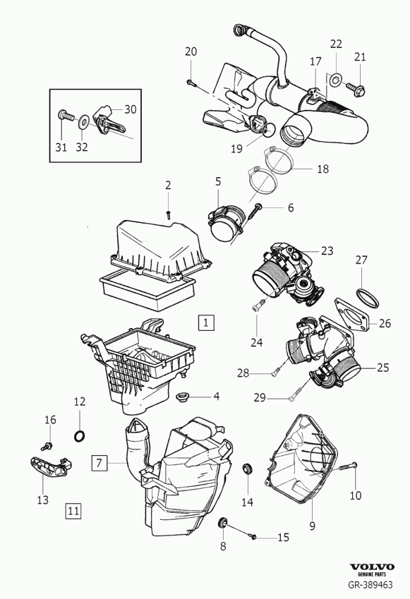 Volvo 8683560 - Ilmansuodatin parts5.com