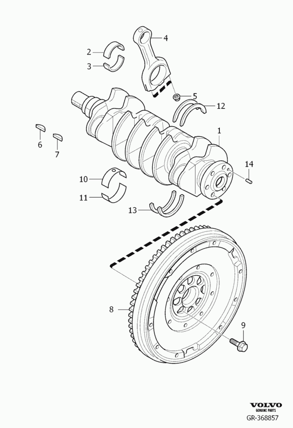 Volvo 30681231 - Flywheel parts5.com