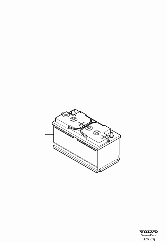 Volvo 30659794 - Käynnistysakku parts5.com