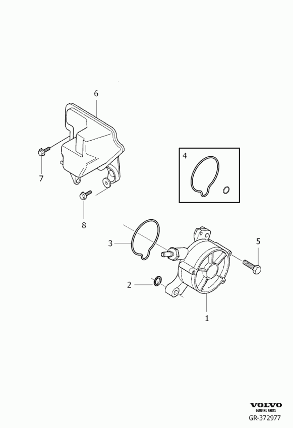 Volvo 30725859 - Vacuum Pump, braking system parts5.com