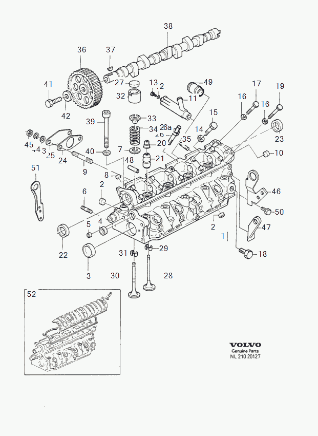 Volvo 3 344 261 - Etansare, supape parts5.com