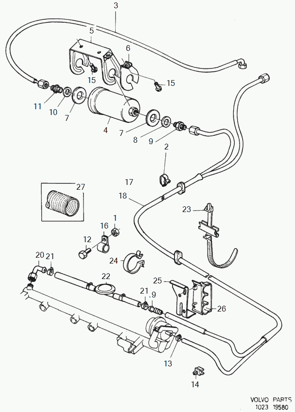 Volvo 1276069 - Filter za gorivo parts5.com