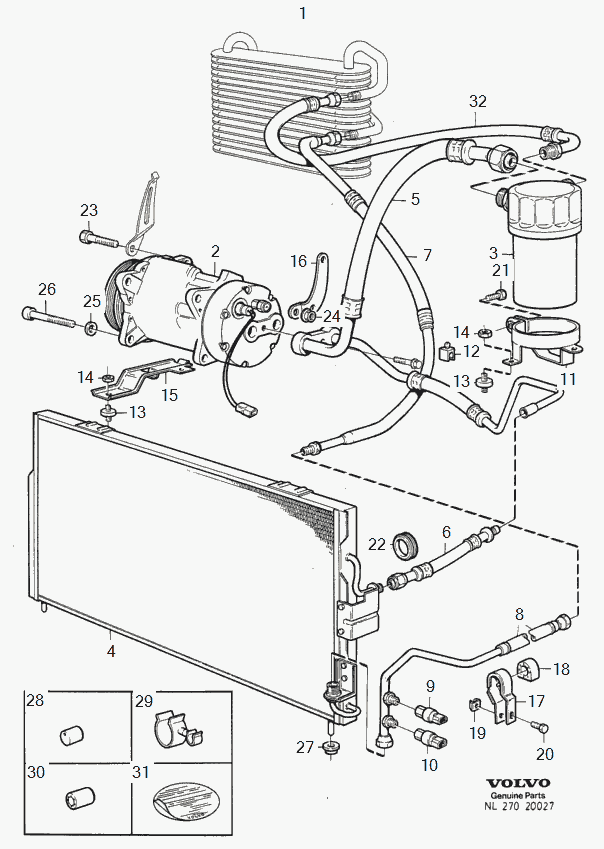 Volvo 3485087 - Compresseur, climatisation parts5.com