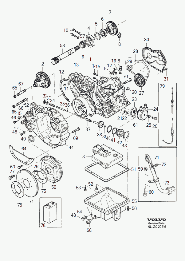 Volvo 1339524 - Pierścień uszczelniający wału, wałek rozrządu parts5.com