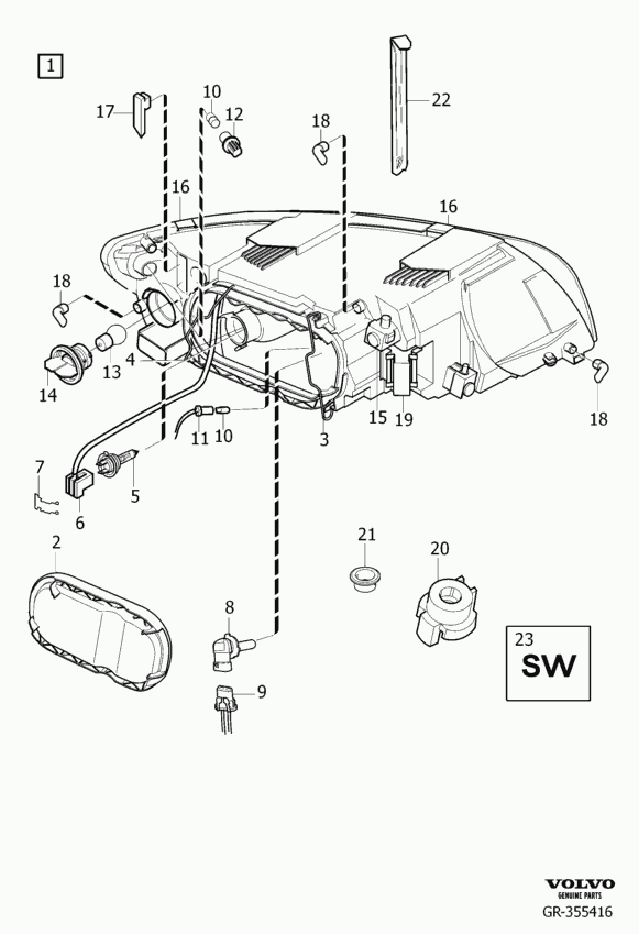 Volvo 989826 - Glühlampe, Nebelscheinwerfer parts5.com