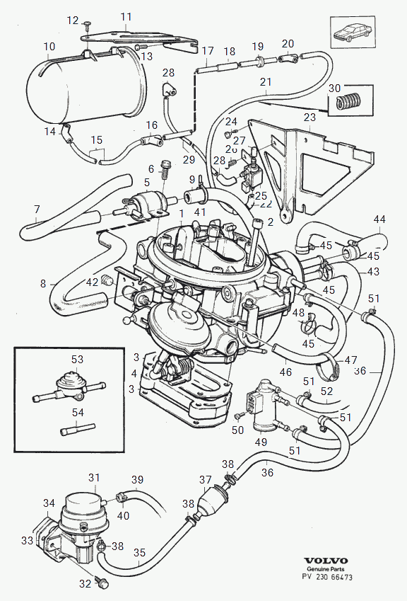 Volvo 464728 - Filtru combustibil parts5.com