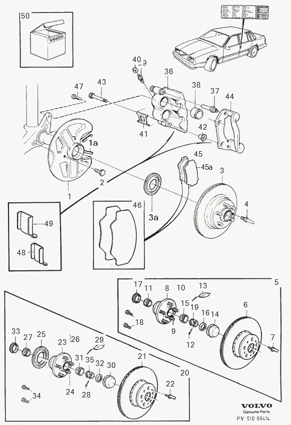 Volvo 907862 - Комплект колесен лагер parts5.com