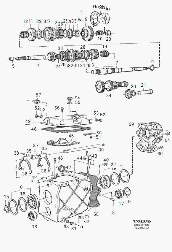 Volvo 183834 - Juego de cojinete de rueda parts5.com