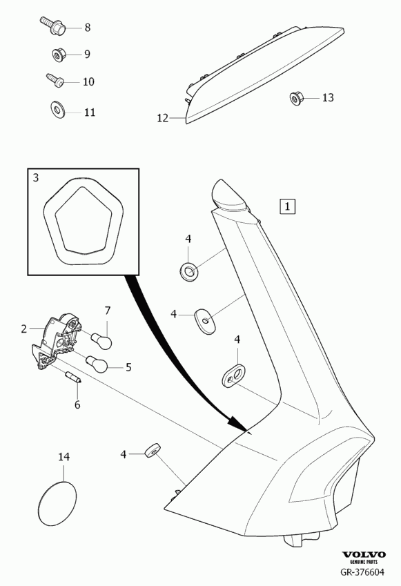 Volvo 999554 - Bulb, indicator parts5.com