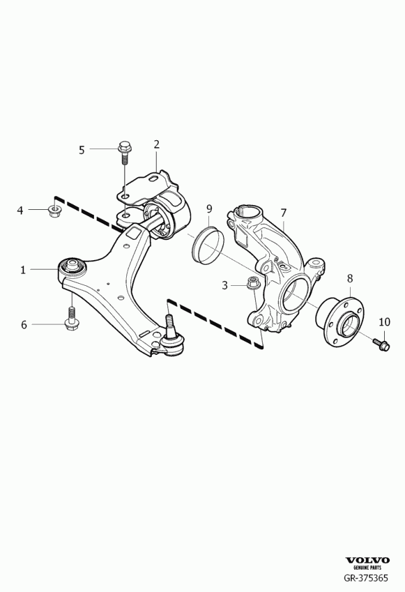 Volvo 31317661* - Lenker, Radaufhängung parts5.com