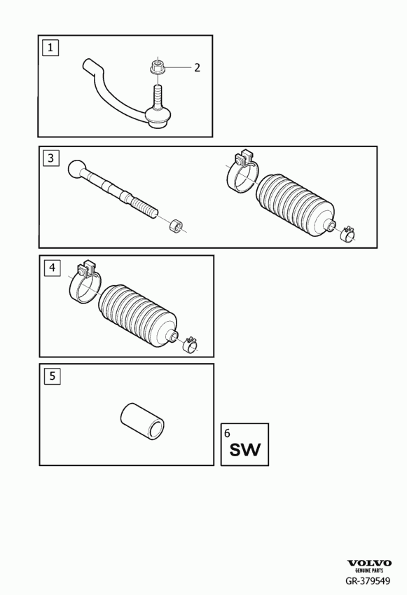 Volvo 31302344 - Tie Rod End parts5.com