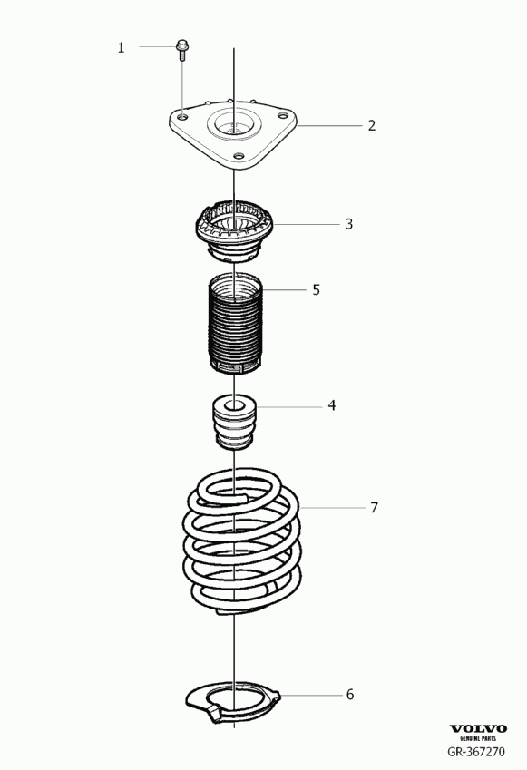 Volvo 31360778 - Top Strut Mounting parts5.com