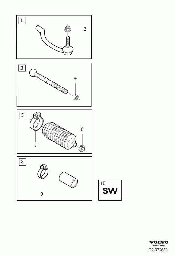 Volvo 31317779 - Inner Tie Rod, Axle Joint parts5.com