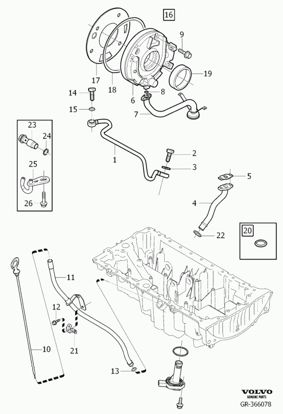 Volvo 30640763 - Inel etansare, surub drena ulei parts5.com