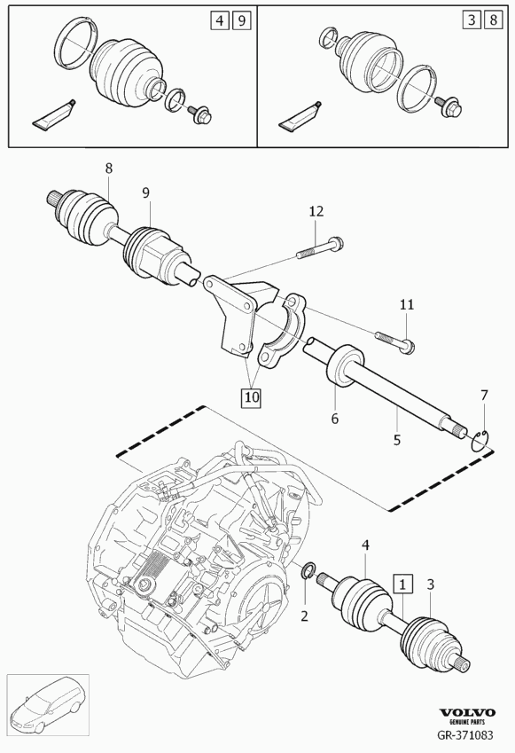 Volvo 30757375 - Suport, ax cardanic parts5.com