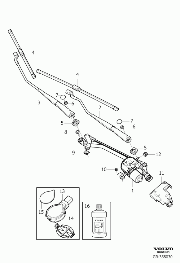 Volvo 31276070 - Перо на чистачка parts5.com