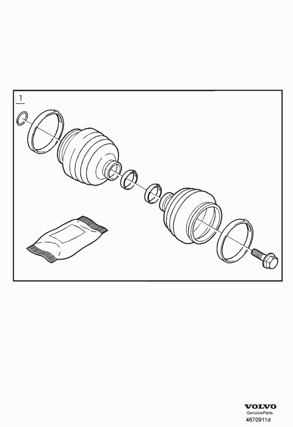 Volvo 272483 - Faltenbalg, Antriebswelle parts5.com