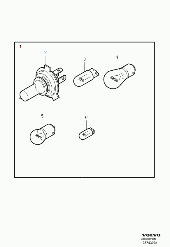 Volvo 989829 - Bulb, daytime running light parts5.com