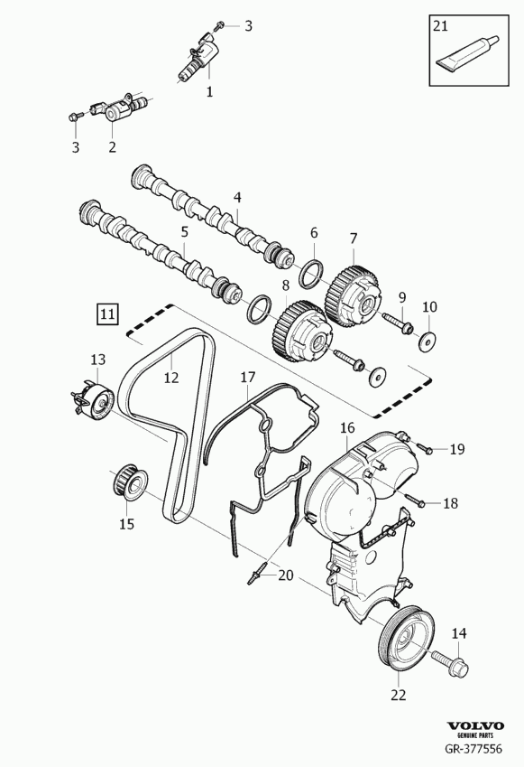 Volvo 31330418 - Timing Belt Set parts5.com