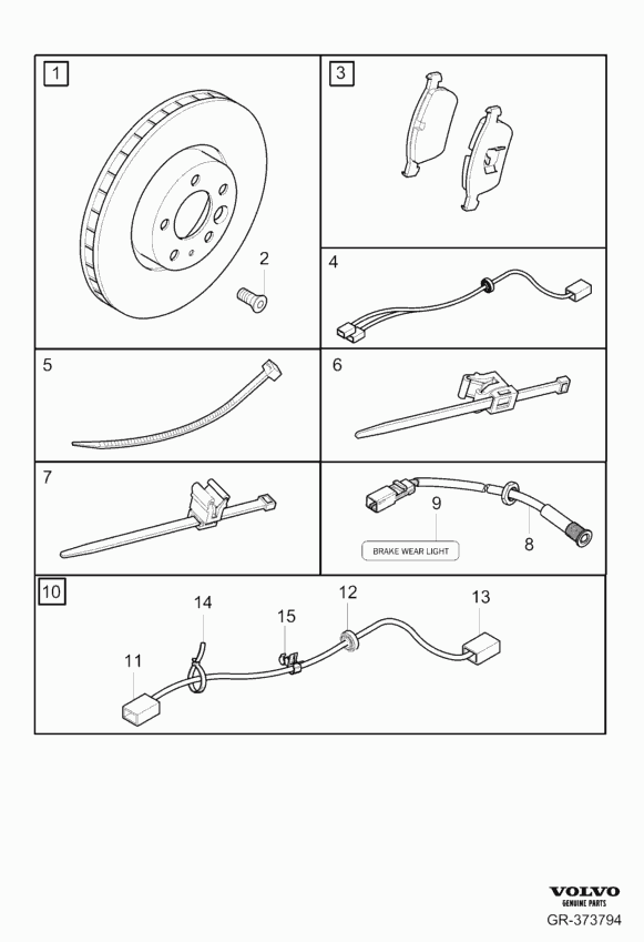 Volvo 30741279 - Surub, disc frana parts5.com