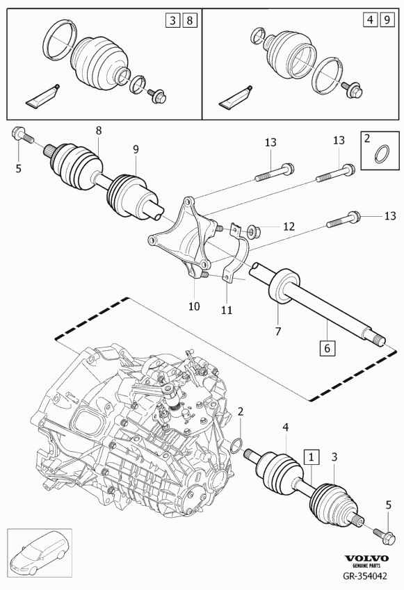 Volvo 36002894 - Set articulatie, planetara parts5.com