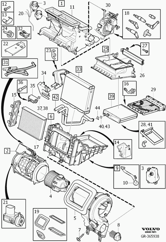 Volvo 3 129 151 6 - Interior Blower parts5.com