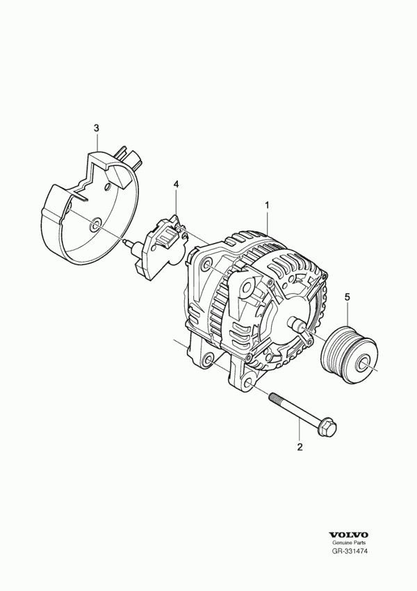 Volvo 30667687 - Alternatör kasnağı parts5.com