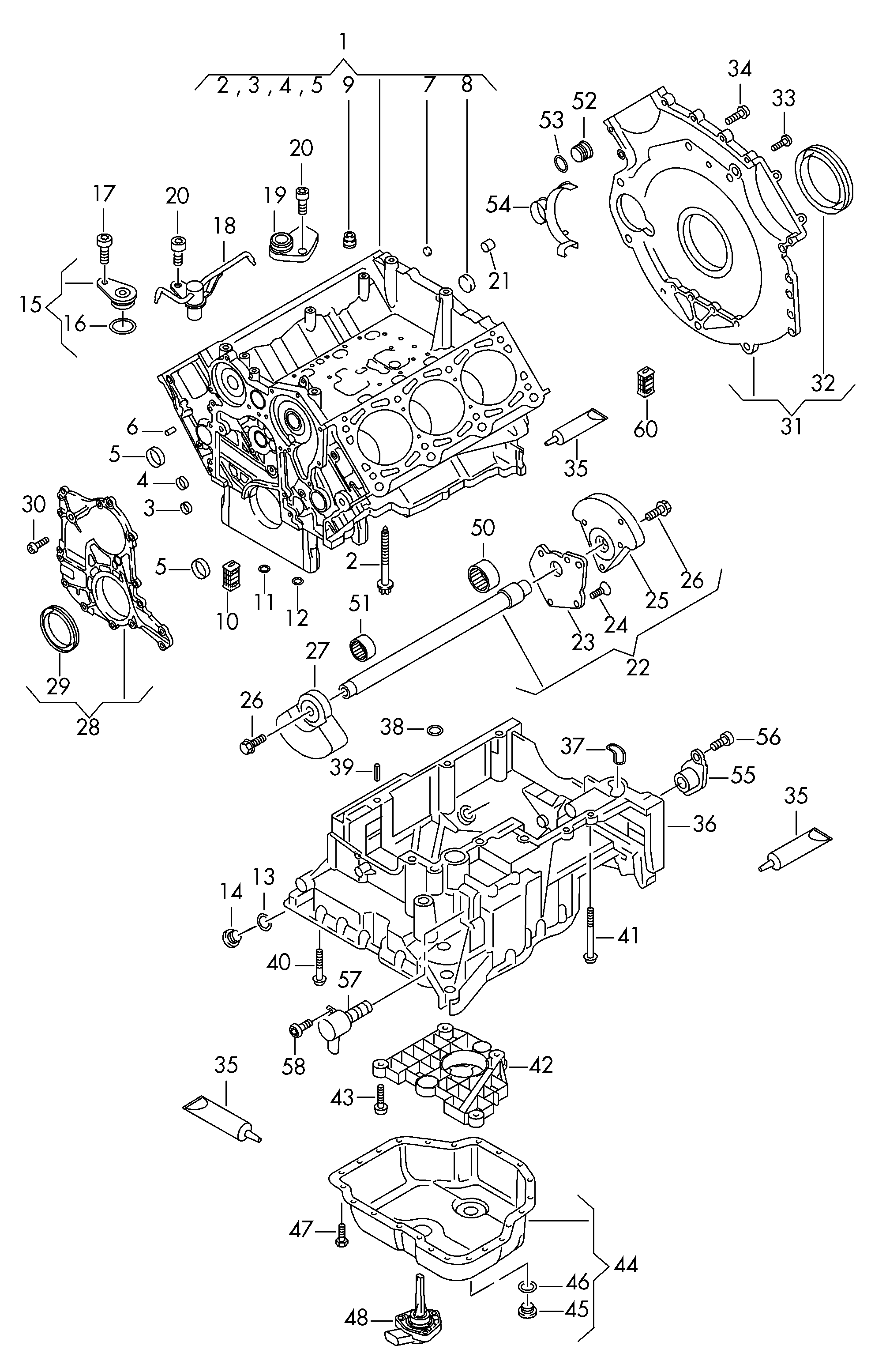 VAG 079 103 051 D - Radialna oljna tesnilka za gred, rocicna gred parts5.com