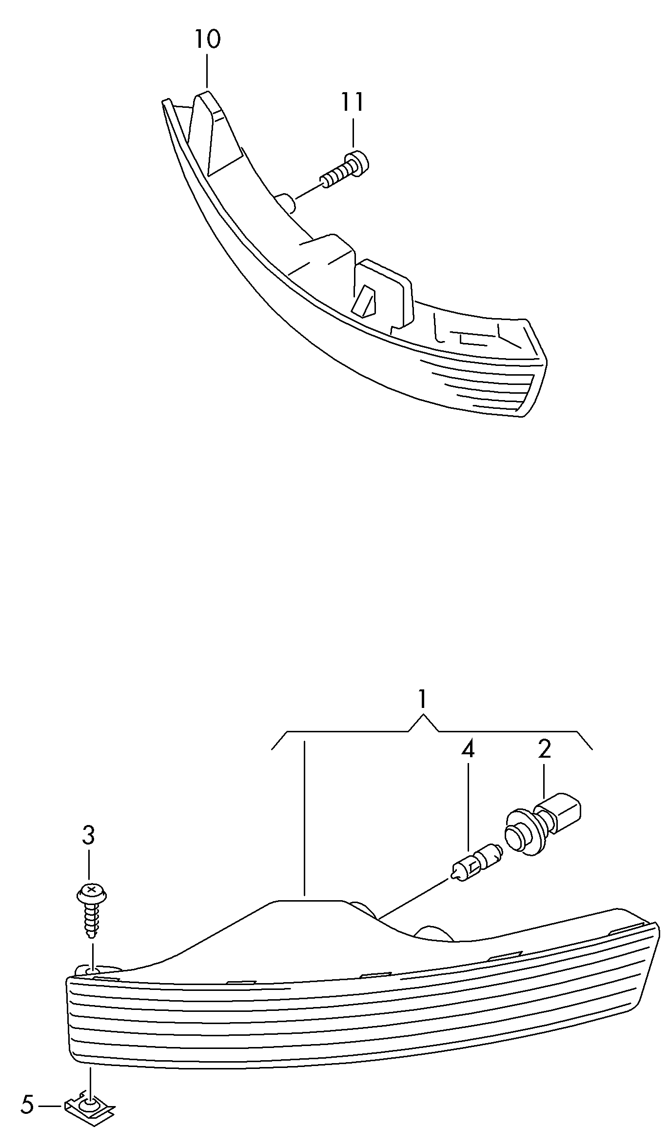 VAG 3C0 953 041 L - Semnalizator aditional parts5.com