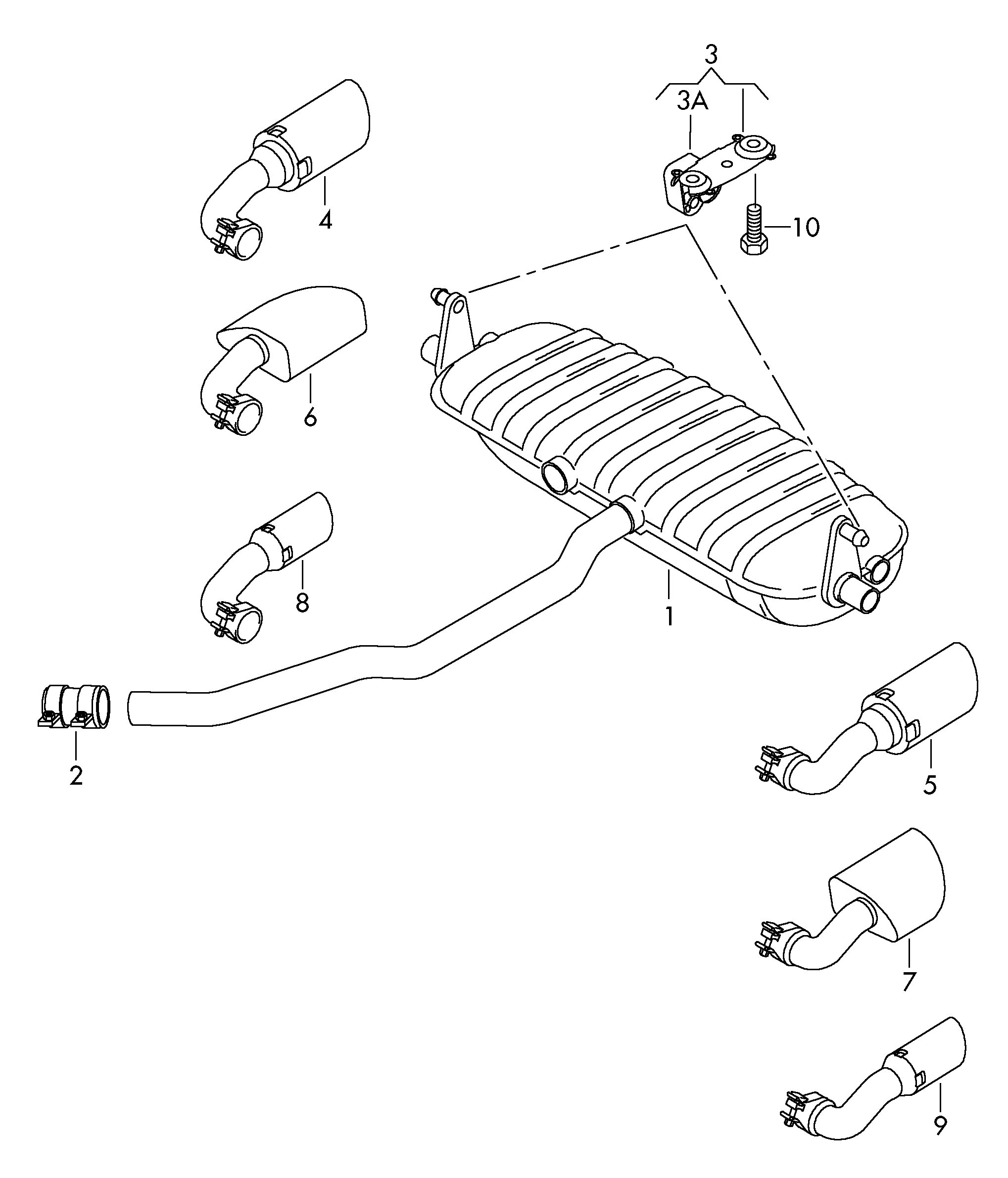 VAG 1K0253141AA - Cijevna spojnica, ispušni sustav parts5.com